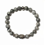 Gemstones BR      Black carving bead