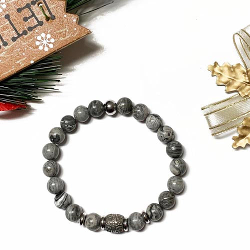 Gemstones BR      Black carving bead