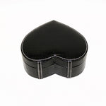 Faux leather jewelry box assorted colors black M