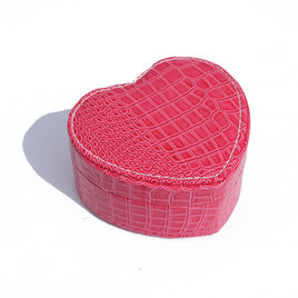 Faux leather jewelry box assorted colors pink S