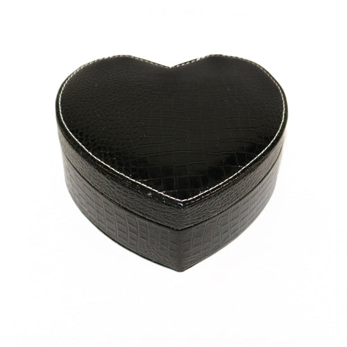 Faux leather jewelry box assorted colors black M