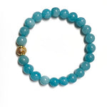 Gemstones BR     Golden carving bead