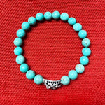 Turquoise gemstones BR    Rhinestones leopard