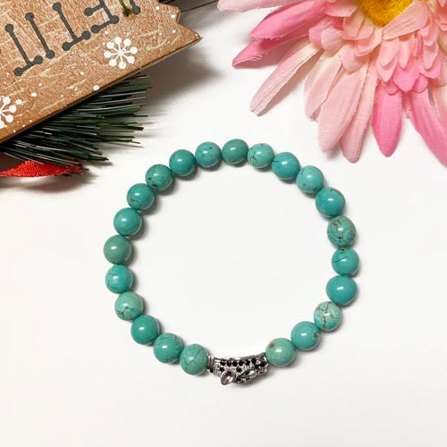 Turquoise gemstones BR    Rhinestones leopard