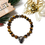 Tiger eyes Gemstones BR     Black skull