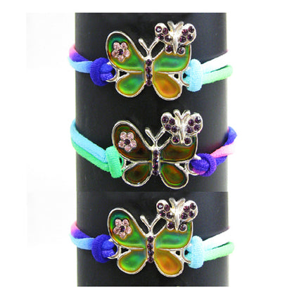 Butterfly #1, rhinestone, stretch BR