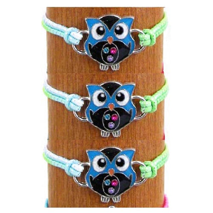 Mood animal on stretch color cord, Blue owl BR