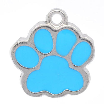 Enamel paws earrings