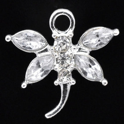 Rhinestone dragonfly earrings
