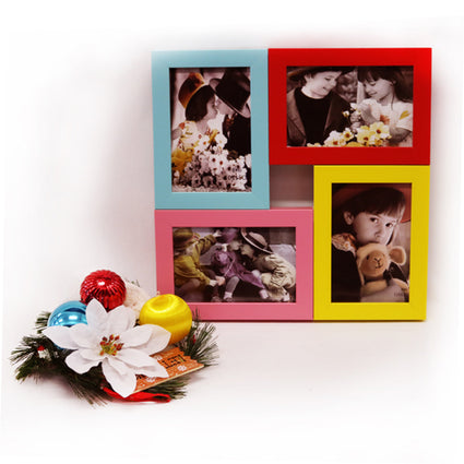 Laminated Wood Color Collage Picture Frame