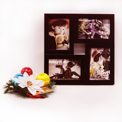Laminated Wood Black Collage Picture Frame