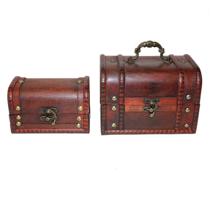 Hand made Wood faux leather cover jewelry box set 2or3 pcs