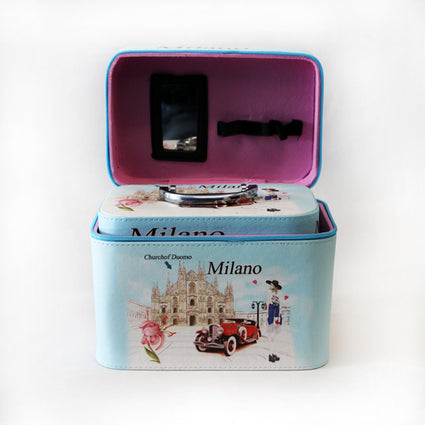 PU city makeup box set  3pcs Milano