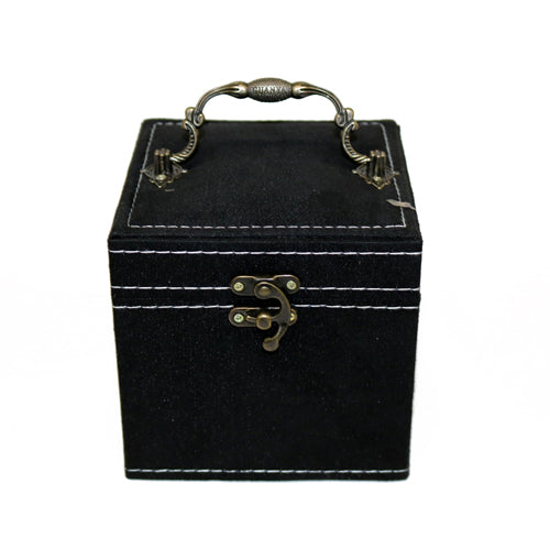 Faux Flipping fur jewelry box    color black