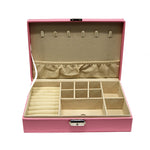 PU jewelry box assorted colors Pink