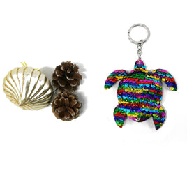 Flip Sequins Turtle keychain  KCS9003