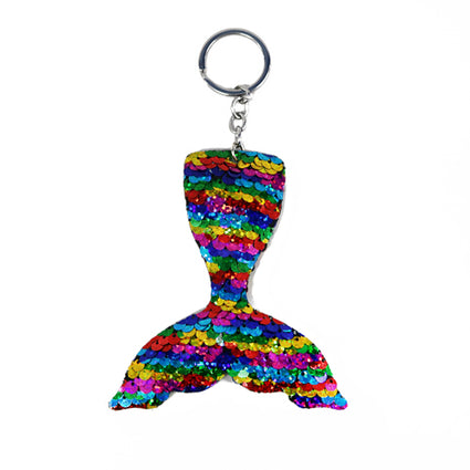 Flip Sequins Strip Mermaid Tail keychain  KCS9004