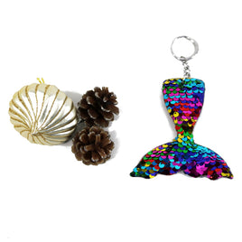 Flip Sequins Multi Mermaid Tail keychains  KCS9006