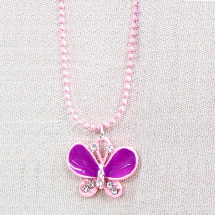 Coloured rhinestone pendants  NK butterfly