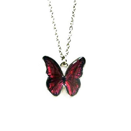 Resin coated butterfly pendant NK