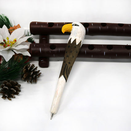 Hand carved & painted wood animal pens   White head Carving
