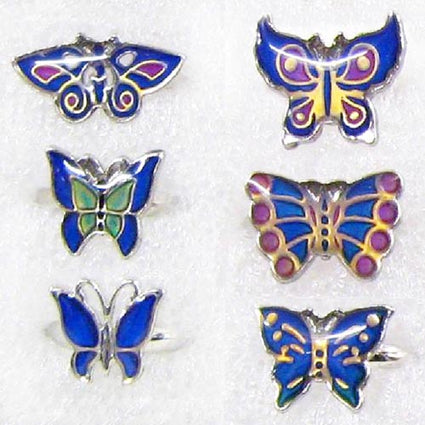 Mood butterfly rings  Assorted