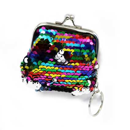 Colour sequins Keychain Coin purse  SPS6152
