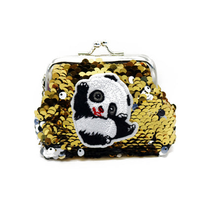 Colour sequins Keychain Coin purse   SPS6157   PANDA   ASSORTED