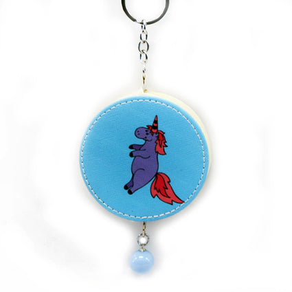 PU animals Keychain Coin purse   SPS6203   BLUE UNICORN